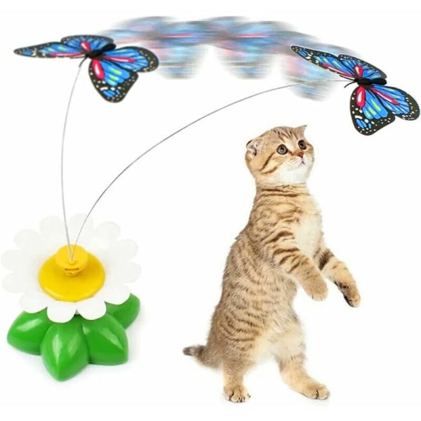 Cat Toy -Triomphe Interactive Cat Toy - Butterfly - Fun Exercise - Electric - Rotating - Automatic - Cat Toy