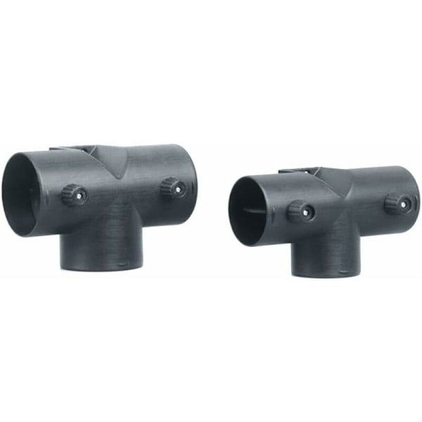 3-vejs kanalforbindelse, 75 mm T-formet kanalforbindelse Varmeforbindelser Kanalforbindelse med 2 justerbare ventiler, 75 mm T-formet