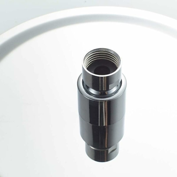 Dusjhode i rustfritt stål - Vannbesparende dusj, 20 cm rund dusjhode, universal regndusjhode 1/2 tommers gjenger, 360° roterbar, 30° vippbar