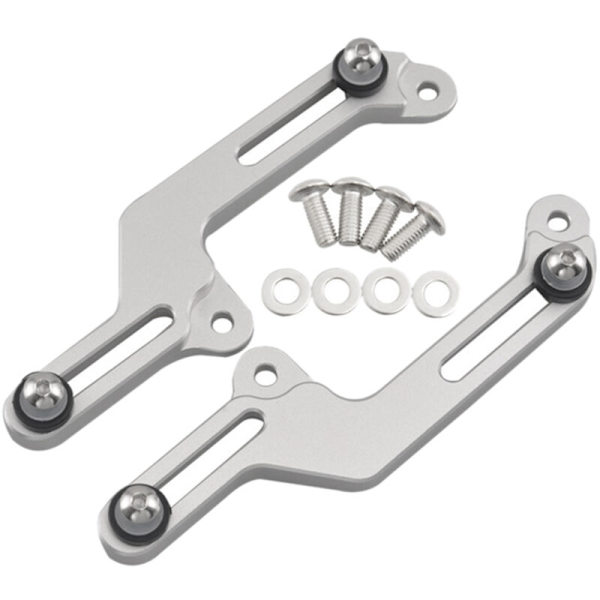 för CB500X 2013-2016 Motorcykel Vindruta Fäste Luftflöde Justerare Justerbar (Silver)