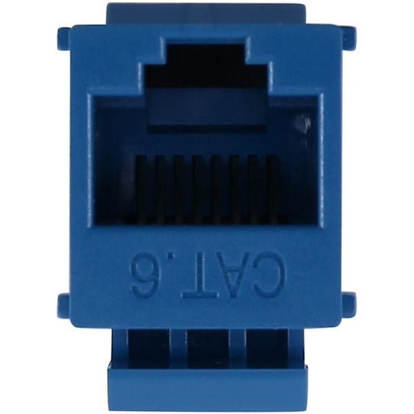 10 kpl RJ45 Cat6 -liitinjatkoliitin Ethernet-verkko LAN 6 pistorasiaa Liitinjatkoliitinsovitin, sininen