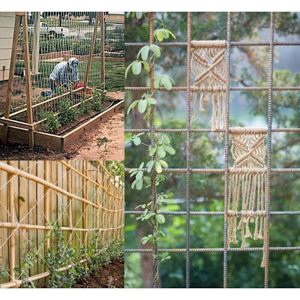 100m Trädgårdssnöre 4mm Jutesnöre Naturligt Jutehantverkssnöre för Hemträdgård DIY Dekoration