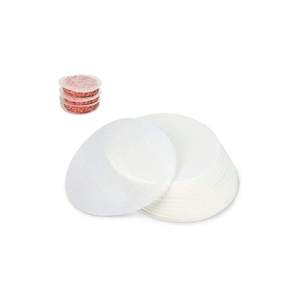 500 st Non-stick Papper, Diameter 12,5cm, Köttfärspapper, Diskar Hamburgare
