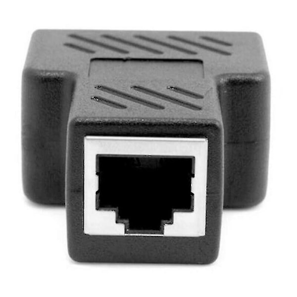 Praktisk Rj45 Splitter Adapter Port Cat5/6 Lan Ethernet-kabel