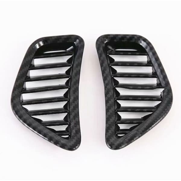 Til Prius 2019 2020 Carbon Fiber Dashboard Air Conditioning Outlet Vent Cover Frame Trims Tilbehør