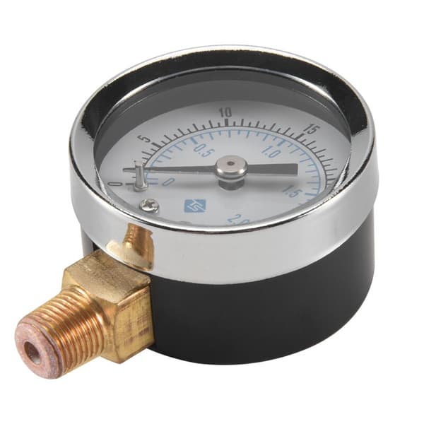 0 30 psi 0 2bar Mini urskive Lufttrykmåler Kompressor barometer måler Dobbelt skala hydraulisk trykmåler sort urskive