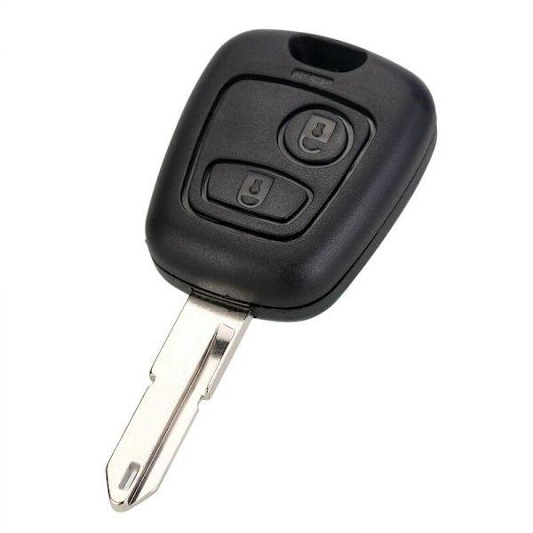 Heart Horse 2 knapper 433MHz bilnøgle fjernbetjening nøgleskal til Peugeot 206 med ID46 chip og NE73 blad
