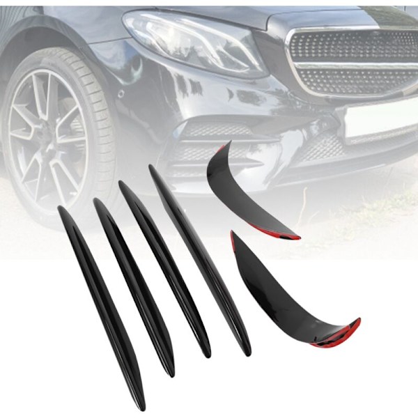 Kiiltävä musta auton sumuvalon kulmakarvatarra E-sarjaan W213 E43 Sport 2016-2019