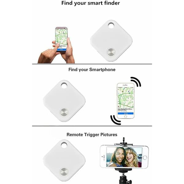 Nøglefinder, Bluetooth Tracker og Lydtracker, Anti-Lost Nøglefinder til Nøgler Hunde Katte, Objekt Locator (2 stk)-