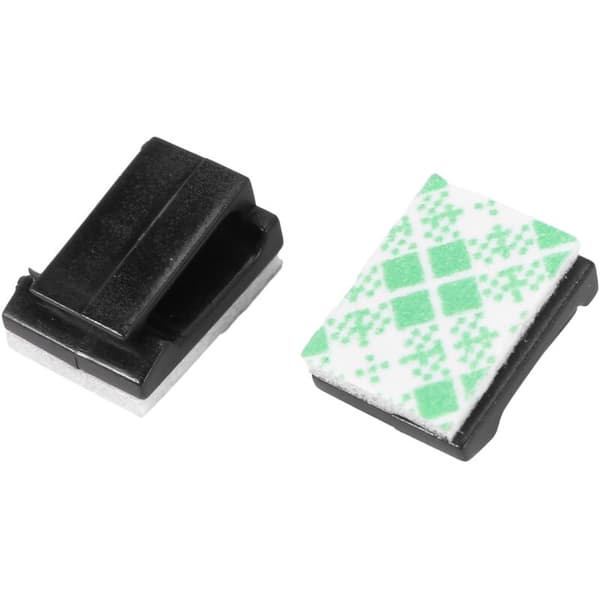30X Kabelholder Kabelklemme Selvklæbende Kabelklemme Sort