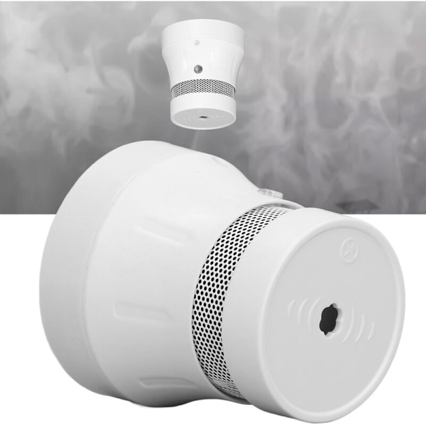 Rökdetektor med WiFi-stöd för Tuya-appen, röstvarning och LED-lampa - Smart hem-rökalarm