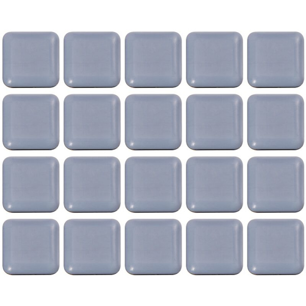 20 st möbelglidare, 25 x 25 mm, fyrkantiga, självhäftande möbelflyttardynor för enkel möbelflyttning