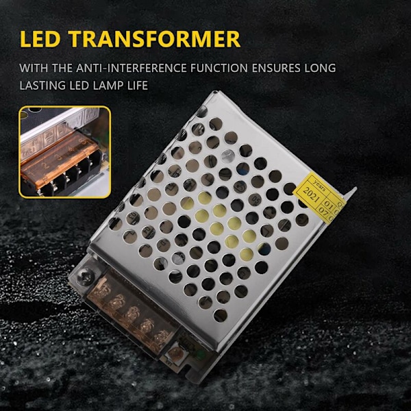 LED Elektronisk Transformer Strømforsyning 50W 4A 100-220V AC til 12V DC