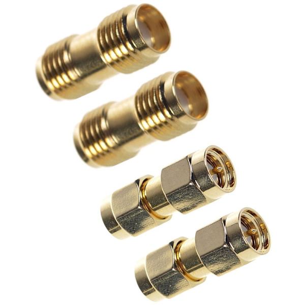 2 stk. Sma han til Sma han stik 2 stk. Sma hun til Sma RF koaksial adapter stik