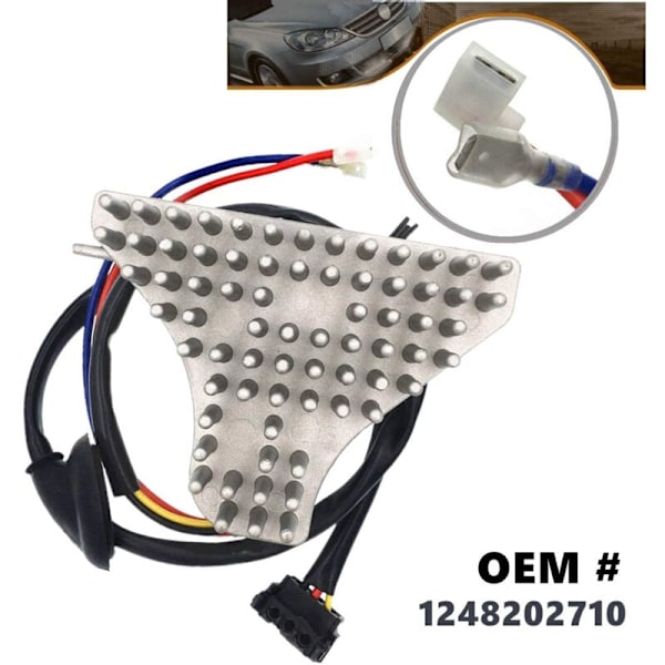 1248202710 Bilvarmeblæsermotor Regulator Modstand til W124 S124 C124 2.0-6.0L TD 1984-1998