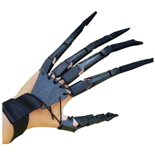 1Pcs Halloween Articulated Flexible Finger Funny Halloween Costume Party Ghost Claw Halloween Props Hand Model -3