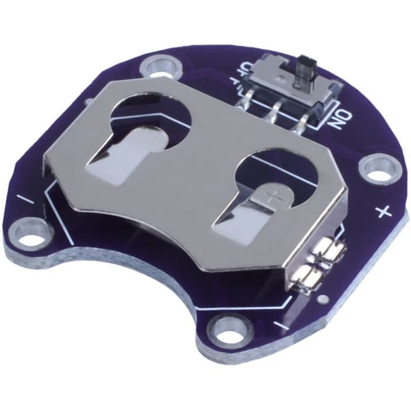 2 X Knapcelle Batteriholder Til Cr2032 - Med Afbryder (2 Stykker)