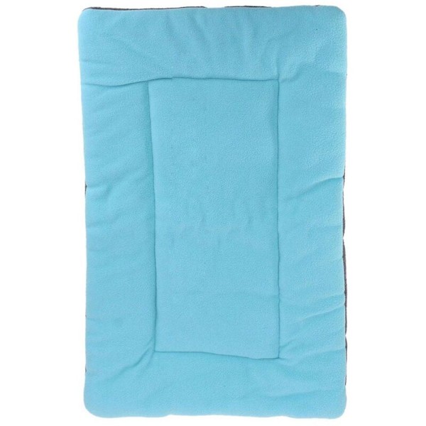 Mat Cushion Bed Sovefløjl Stof Hund Kat Dyr Kennel Hunde Seng Blå S