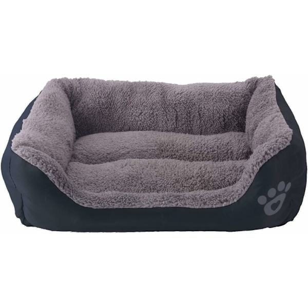 Seng til hund - Kurv til hund og kat - 43  32cm (Sort)