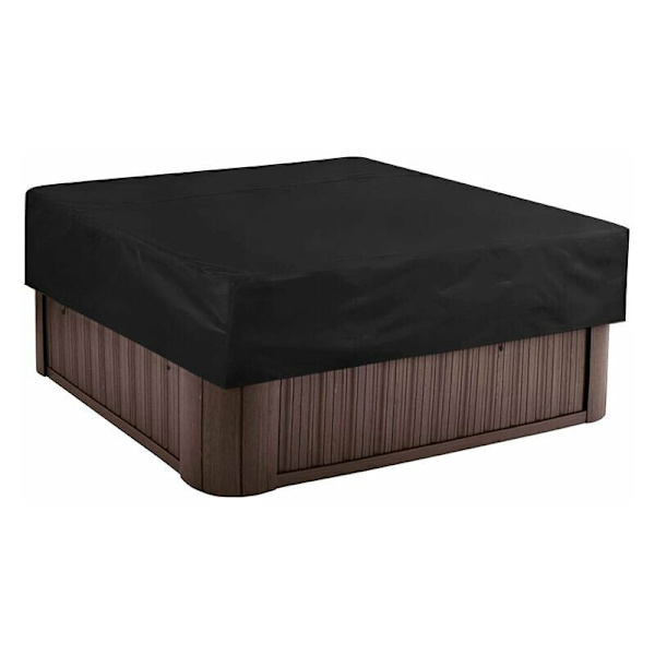 Fyrkantig poolskydd, solskydd för pool, elastisk fåll, hållbart UV-skydd för spa-skydd, skyddande utomhusskydd för simning