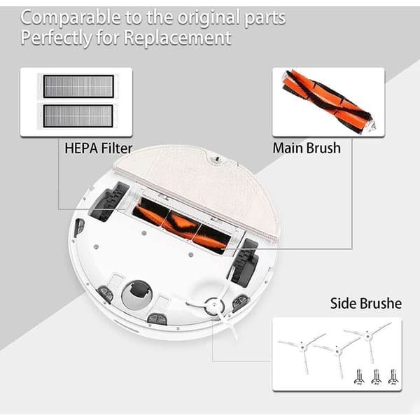 Tilbehør til S50 S51 S55 S5 Max S6 S60 S65 Robot Vacuum Cleaner Reservedeler