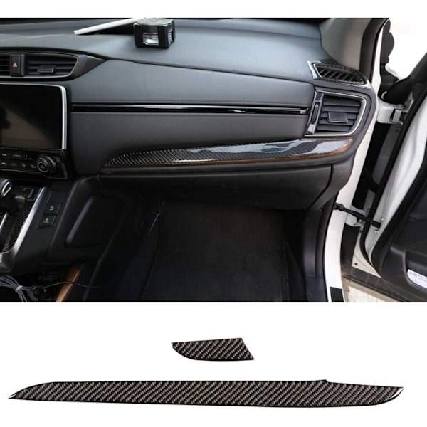 ABS Fiber Interiør Central Control Dashboard Panel Cover Trim til -V 2016-2019