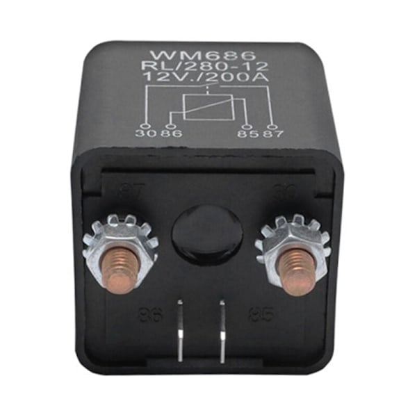 Batteri Isolator Relæ 12V 4 Pin WM686 Bil Start Relæ Til/Fra Afbryder Normalt Åben Relæ RL/280 200A