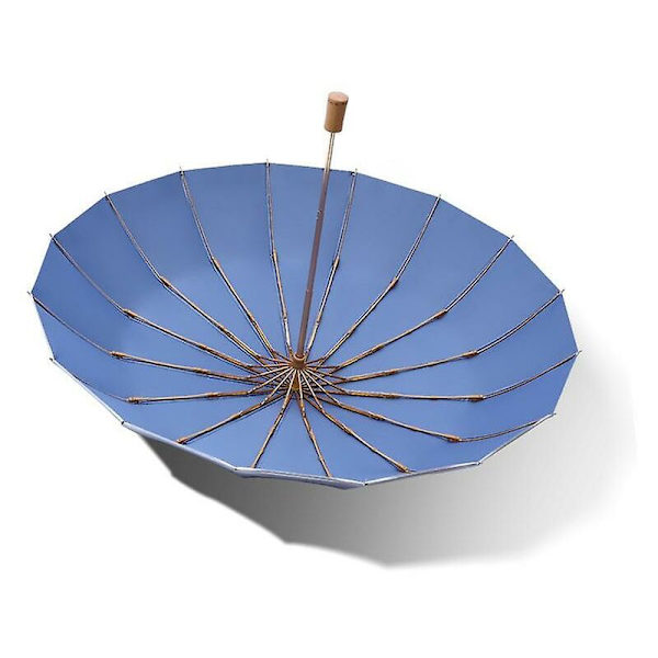 Stærk vindbestandig 3-folds 16K manuel paraply mænd parasol kvinder regn store paraplyer super solbeskyttelse og UV Lysegul