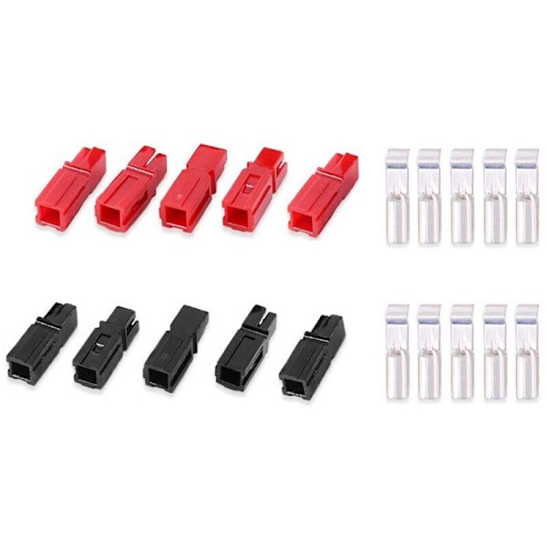 15A Power Connector Assortment Kit Disconnect Terminals Modular Battery Connector 16-20AWG