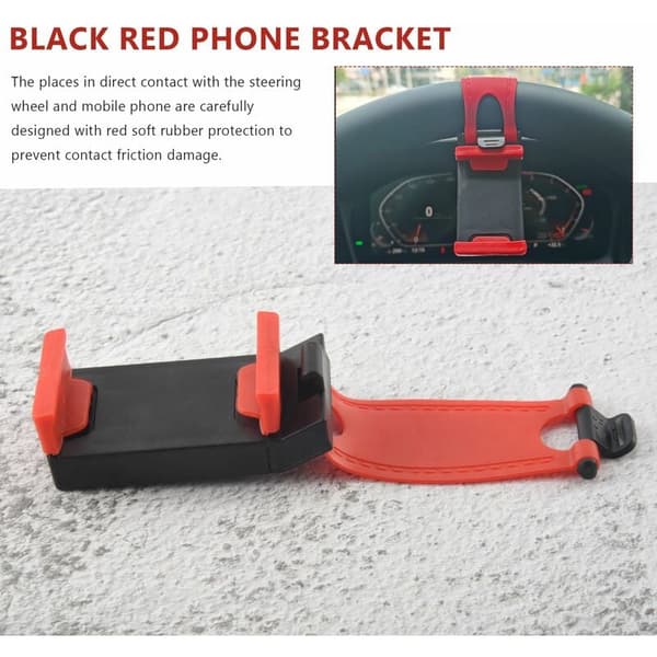 Bærbar elastisk bilhjulsholder til 4S MP4 5 5S 5C Smartphone PDA GPS