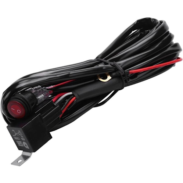 12v 40a Relé Ledningsnett Arbeidslyskastsett På/Av Bryter Led