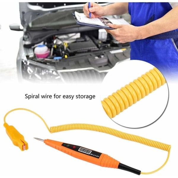 Elektrisk testpen, 2,5-32V digital blyant autodiagnostisk værktøj digitalt multimeter modstand med LED-baggrundsbelyst display
