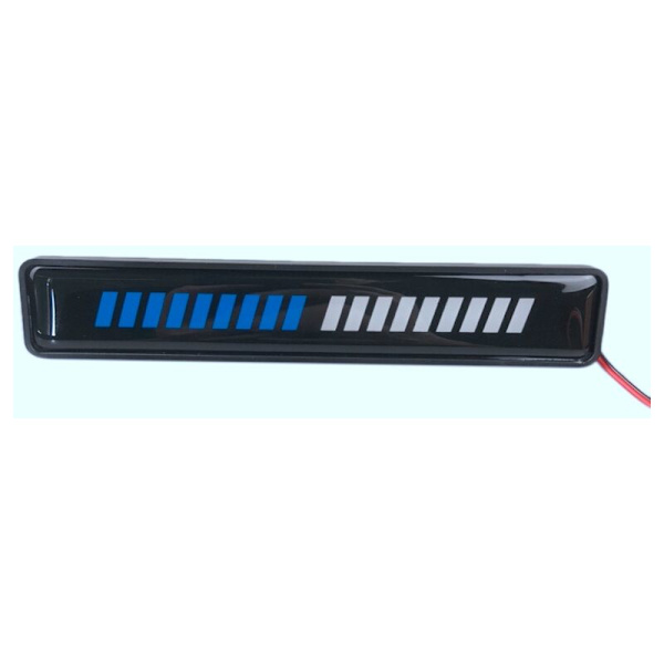 12V 36 LED Gitterlys Beacon Lys Bil Pickup Front Dagkørsel Dekoration Udvendig Atmosfære Blå+Hvid 2stk