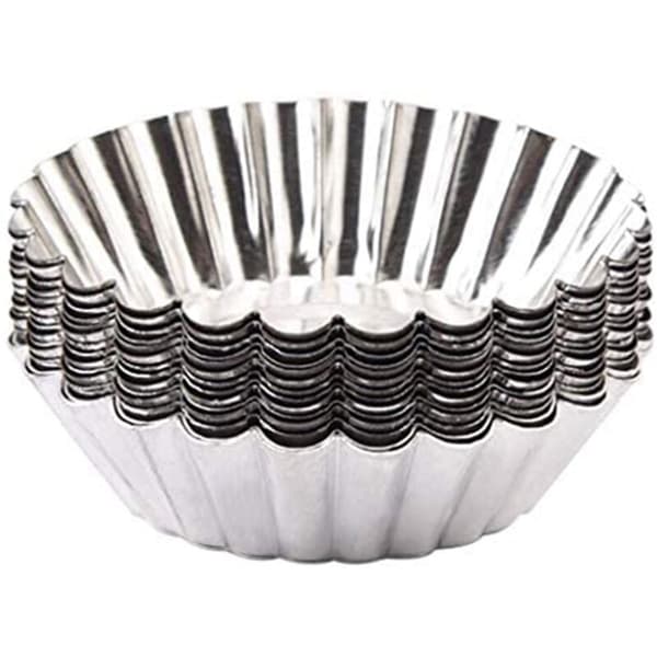 Eggformer, Non-Stick og gjenbrukbar form for baking, Mini aluminiumform for terter, Minikaker