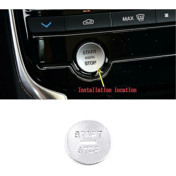 Compatible With Jaguar Xf 2008-2015 Car Engine Start-stop Switch Button Cover