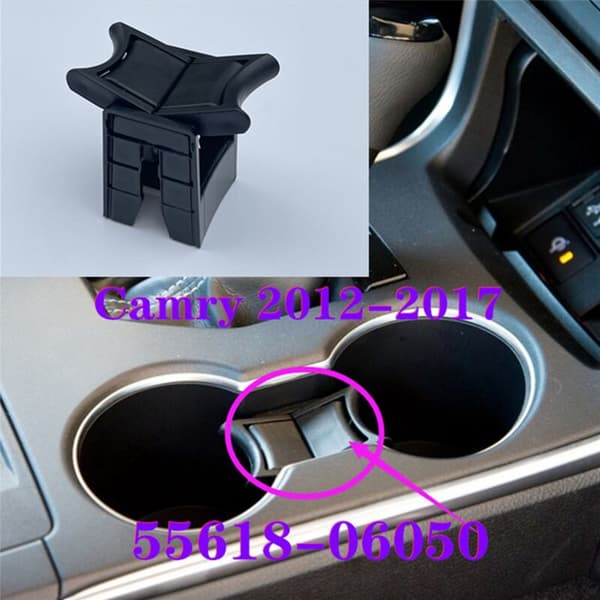 2X Center Console Cup Holder Insert Divider för 2012 2013 2014 2015 2016 2017 Ny 55618-06050