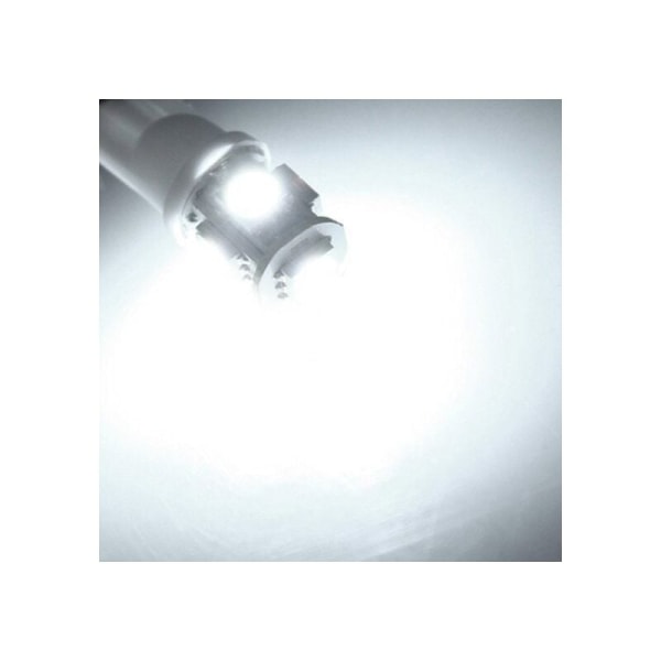 10x T10 194 168 W5W 5050 SMD 5 LED Nattlampa Glödlampa Vit Bil