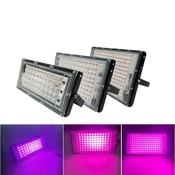 LED Grow Light Spectrum PhytoLamp for Plants Flower Seedling 100W Range Lamp Outdoor Floodlight EU Plug