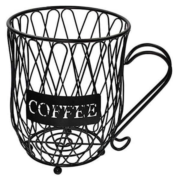Kaffepodholder Kopp Krus Oppbevaringskurv Metall Fruktskål Kaffe Organizer Oppbevaringskurver Vaskeromskurv Lekekurv