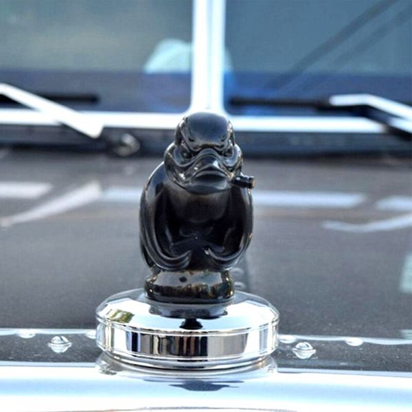 Vihainen Ankka Auton Konepelti Koriste Auto Etu Konepelti Tarra Auto Kojelaudan Koriste Vahva Ankka Koriste Tarvikkeet, Musta
