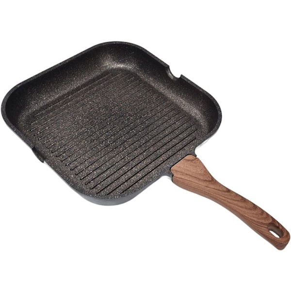 Grillpande til komfur, Non-Stick induktions pande aluminium steak pande induktions stegepande til gas, keramik, 28cm