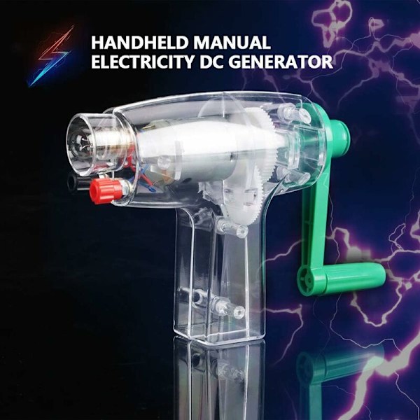 6,3V Handvevgenerator för El, Mekanisk Nödströmsförsörjning, Handvevdynamo för Fysikundervisning i Klassrummet