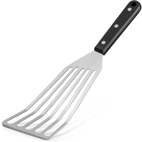 12,4 tommers fiskespade - Slisset fiskespade med skrått hode - Holdbar og lett tynn metallspatel