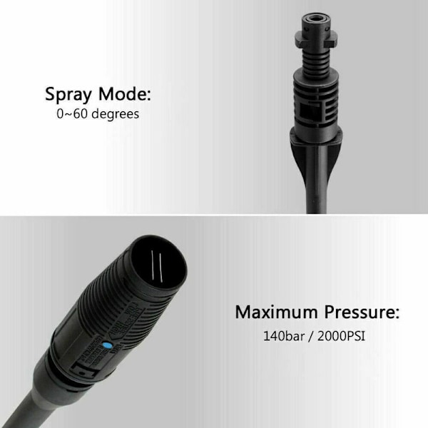 Karcher K1 K2 K3 K4 K5 K6 K7 Högtryckstvätt Sprutpistol Munstycke - Orange Grå