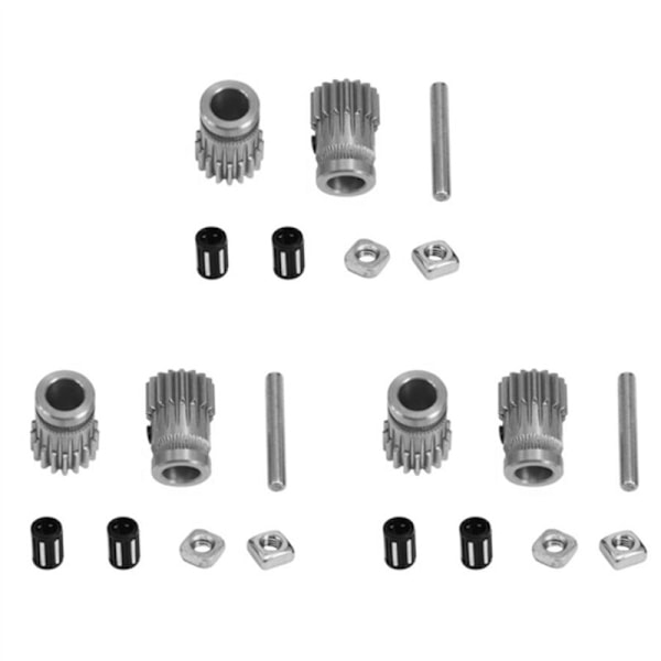 3X 3D-tulostimen MK3 Kaksoisvetoinen Ekstruuderin Vaihteistosetti Ekstruusion Vaihteet Prusa I3 MK2 MK2S Tulostimen Päivitykseen