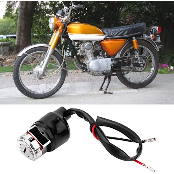 Suuonee Tændingssluse til reservedele CT 70 Motorcykel Tændingssluse med 2 rene nøgler til CB100 CB125S CL100 CL100S CT90 S90 XL100