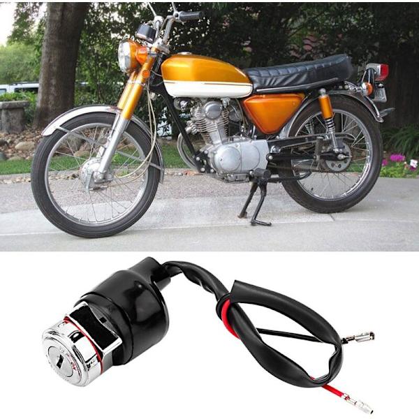 Suuonee tenningbryter for deler CT 70 Motorsykkel tenningbryter med 2 rene nøkler for CB100 CB125S CL100 CL100S CT90 S90 XL100