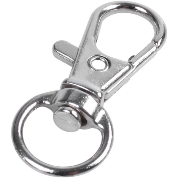 10 st 30 mm silverfärgade metallhummerklor med nyckelring