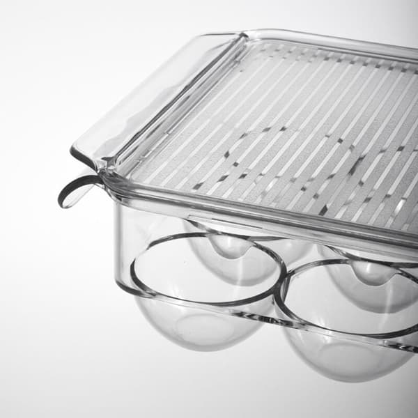 21 Egg Box Grille Kjøkken Egg Box Kjøleskap Organizer Egg Crisper Egg Holder Matbeholder