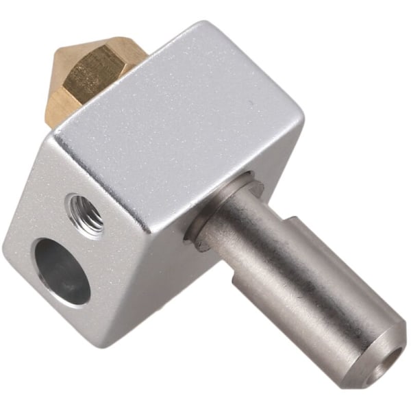 2x MK10 Hotend-kit för 3D-skrivare M7-munstycke och hals med PTFE-rör, aluminiumuppvärmningsblock, uppgraderad version, kompatibel med M3-termistorer